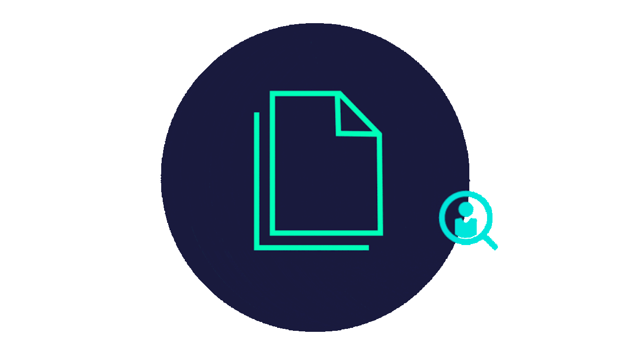 Person presenting against a blue studio backdrop, gesturing while speaking.