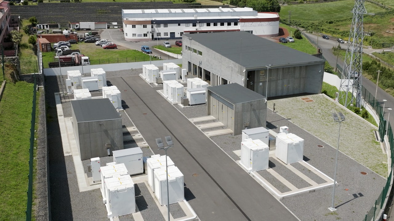 Storage facility for grid energy on Azorean island of Terceira