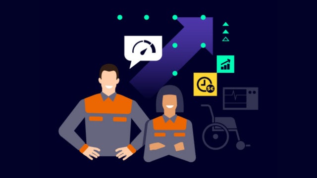 Healthcare visual for improved facility management and staff productivity & experience.