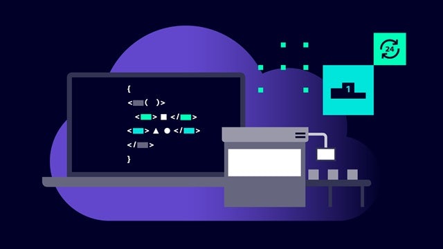 A person is standing in front of a large screen displaying a graph with a red line, possibly in a conference room.