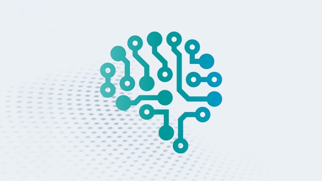 A futuristic icon depicting a circuit board with a light bulb and a gear, symbolizing innovation and technology.