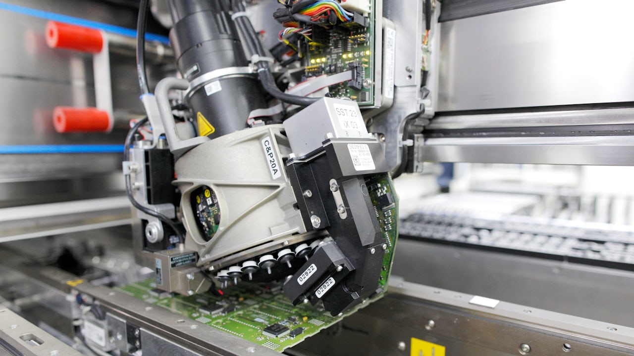 PCB production in an AI controlled model.