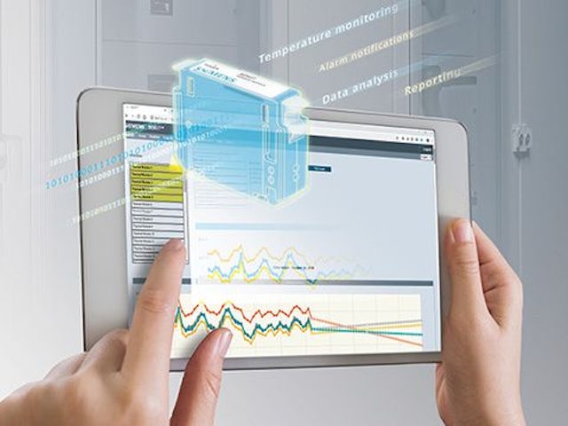 A Siemens logo displayed on a faded background with a gradient effect. 