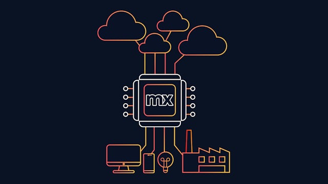Abstract design of Mendix logo.