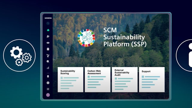 A screenshot of the SCM Sustainability Platform.