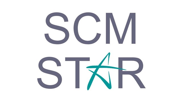 The words SCM STAR with a star icon for the "A" in "Star".