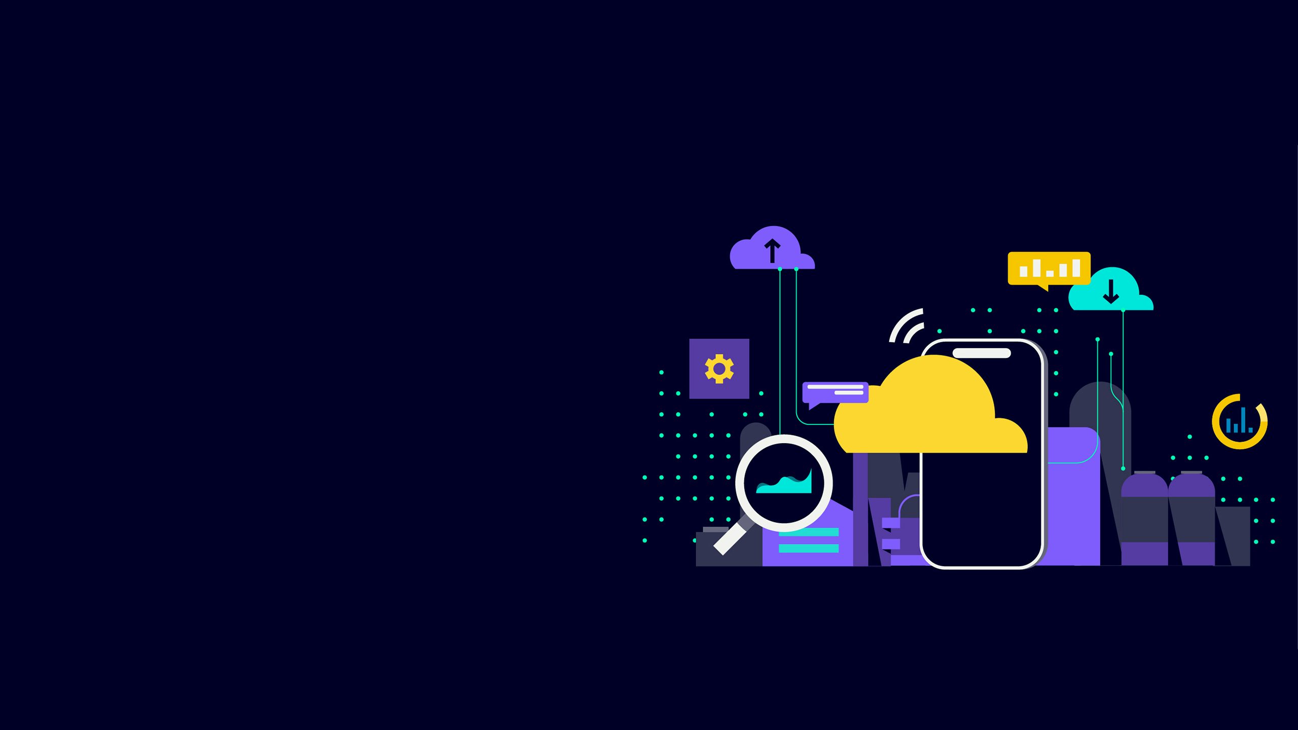 The image shows a factory with production machines and plants.