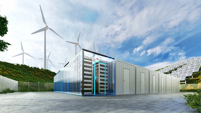 Smartphone screen displaying battery icon with person demonstrating battery optimization tips