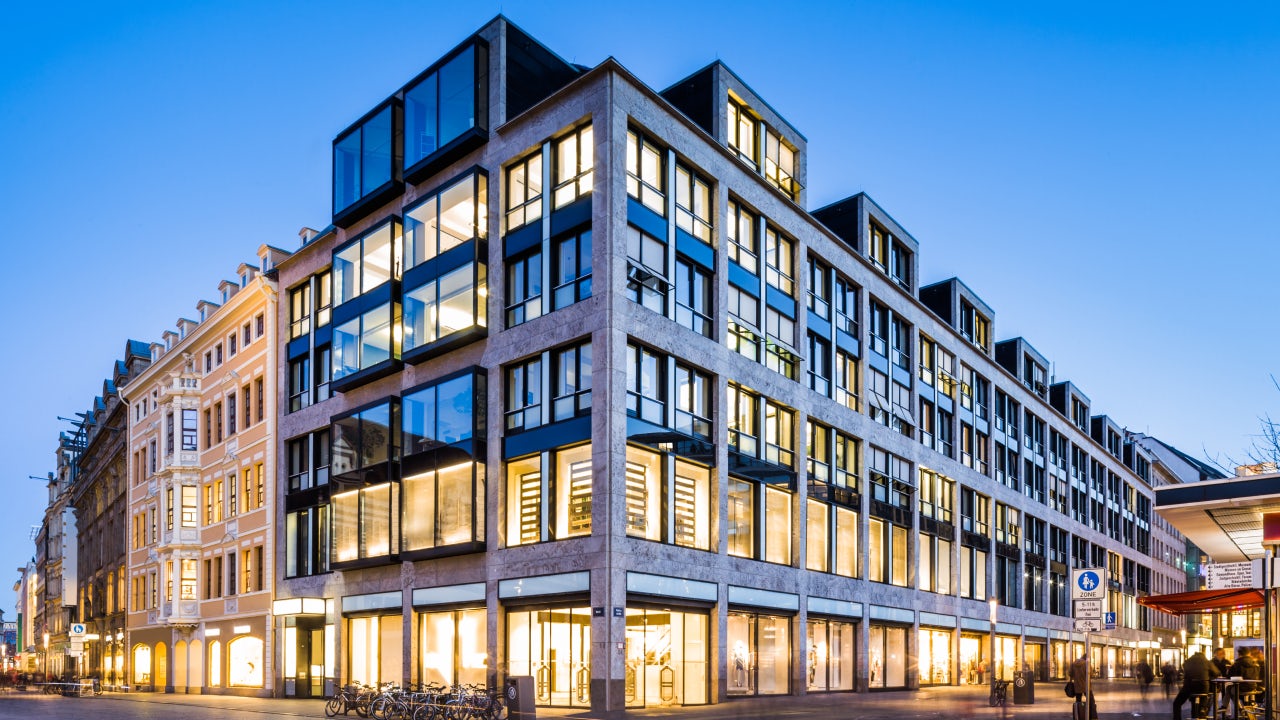 Messehaus Am Markt, a building with a combination of office and retail space, in Leipzig, Germany.