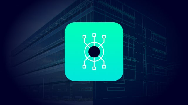 Building X API app icon with a dark blue building in the background.