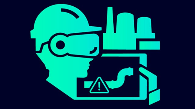 An image of a mobile worker icon with a person in a blue shirt and a backpack.