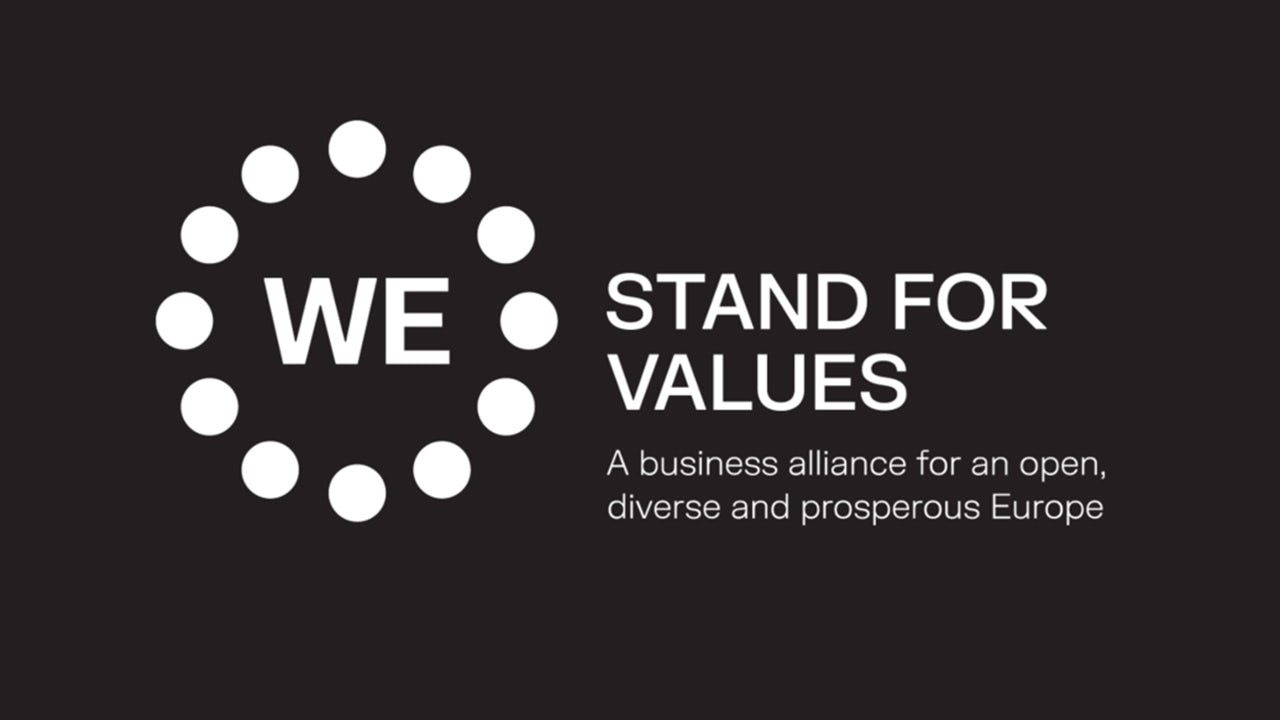 White lettering on black background - 