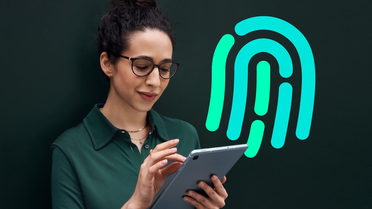 Siemens Xcelerator visual showing a futuristic interface with various data points and graphs.