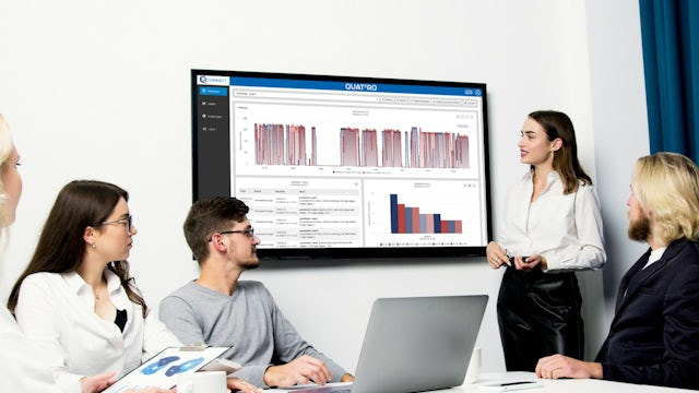 Young professionals in a business meeting.