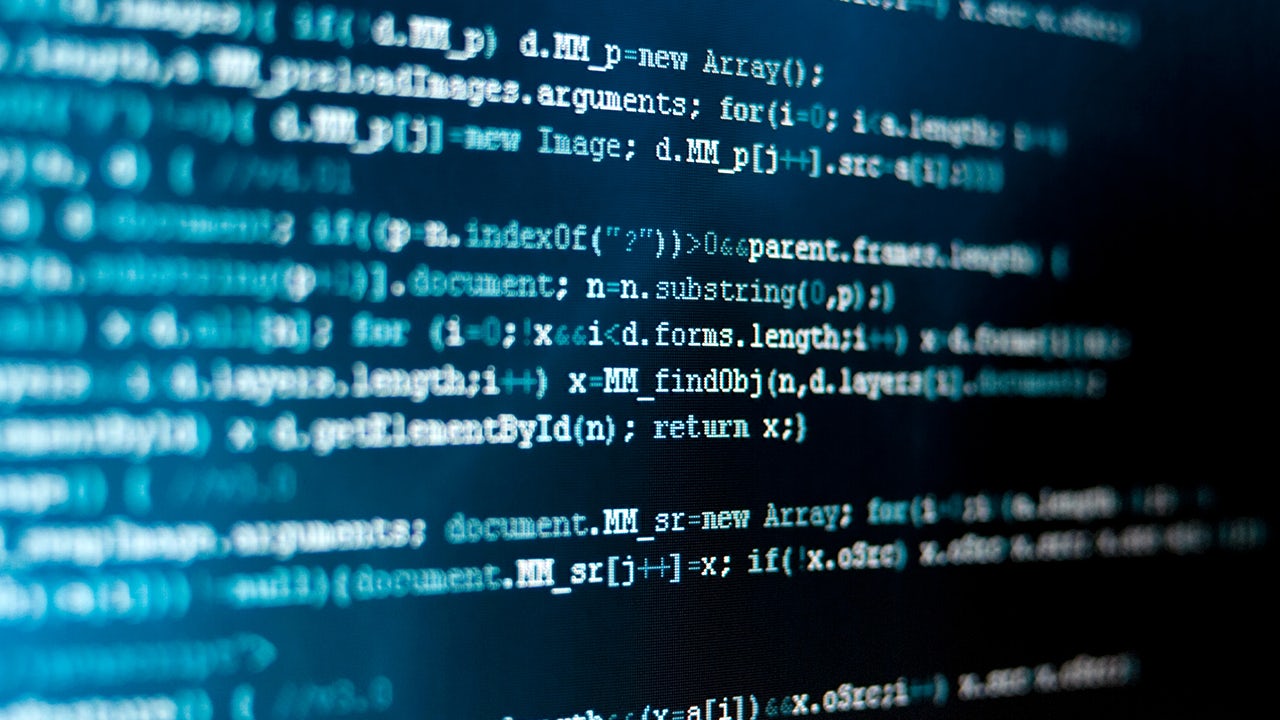 Computer screen showing security code.