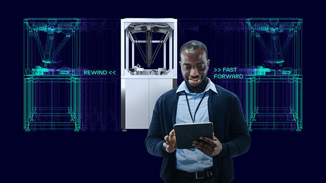 Engineer uses digital twin tech to optimize manufacturing processes, enhancing efficiency and innovation.