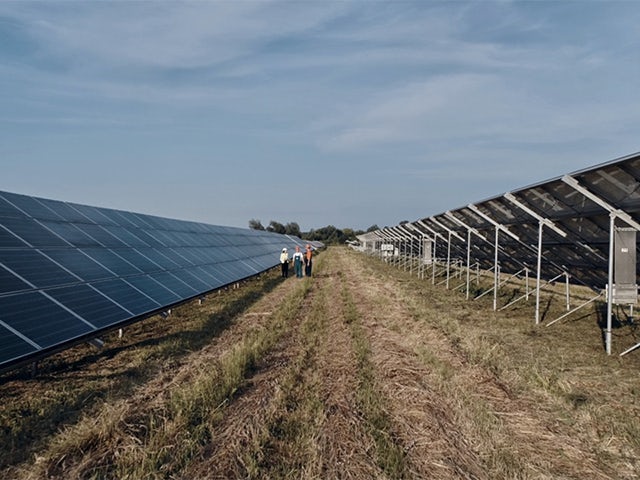A promotional image for a video about how digitalization powers solar production success.