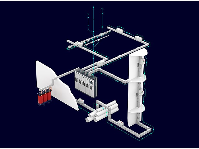 A promotional image for an easy configuration and handling tool with a person's hand holding a device.
