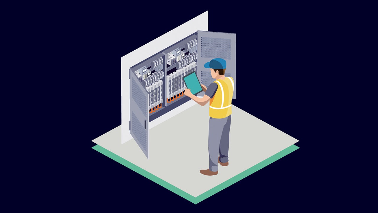 Map of digitalized low-voltage switchgear with SENTRON Digital configuration