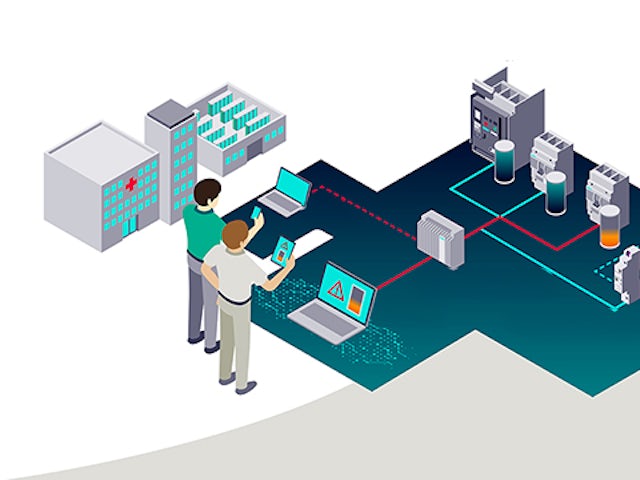 Colleagues review data monitoring key operations across facilities