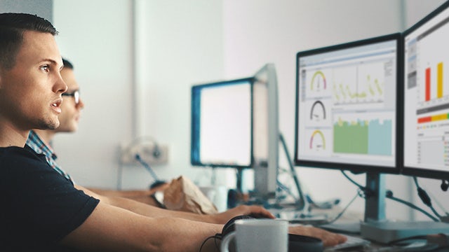 A diagram showing energy and condition monitoring support services with icons and text.