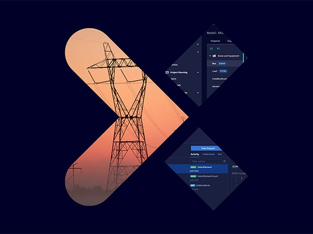 A promotional image for a product with a grid-like pattern and a focus shape in the center.