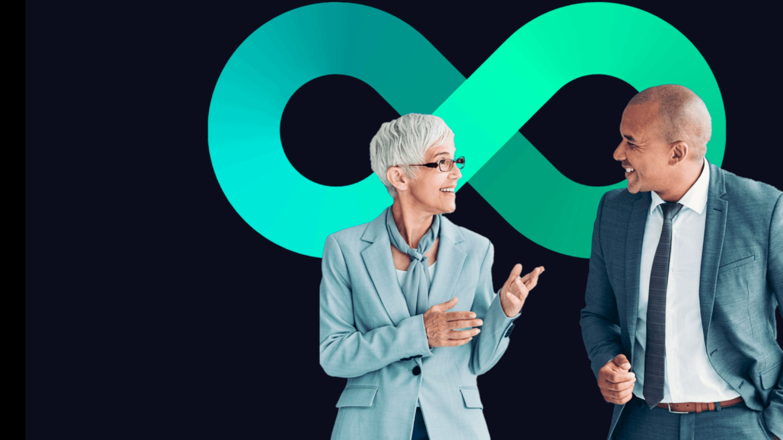 A logo featuring a stylized letter 'A' with a curved line extending from the top, set against a white background.