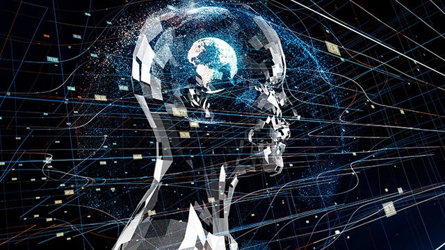 A human-AI neural network symbolizes AI-relevant blog posts