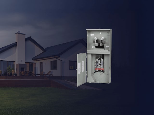 A visual representation of a Siemens InhabMeter Combo device, showing a combination of a meter and a housing unit. 