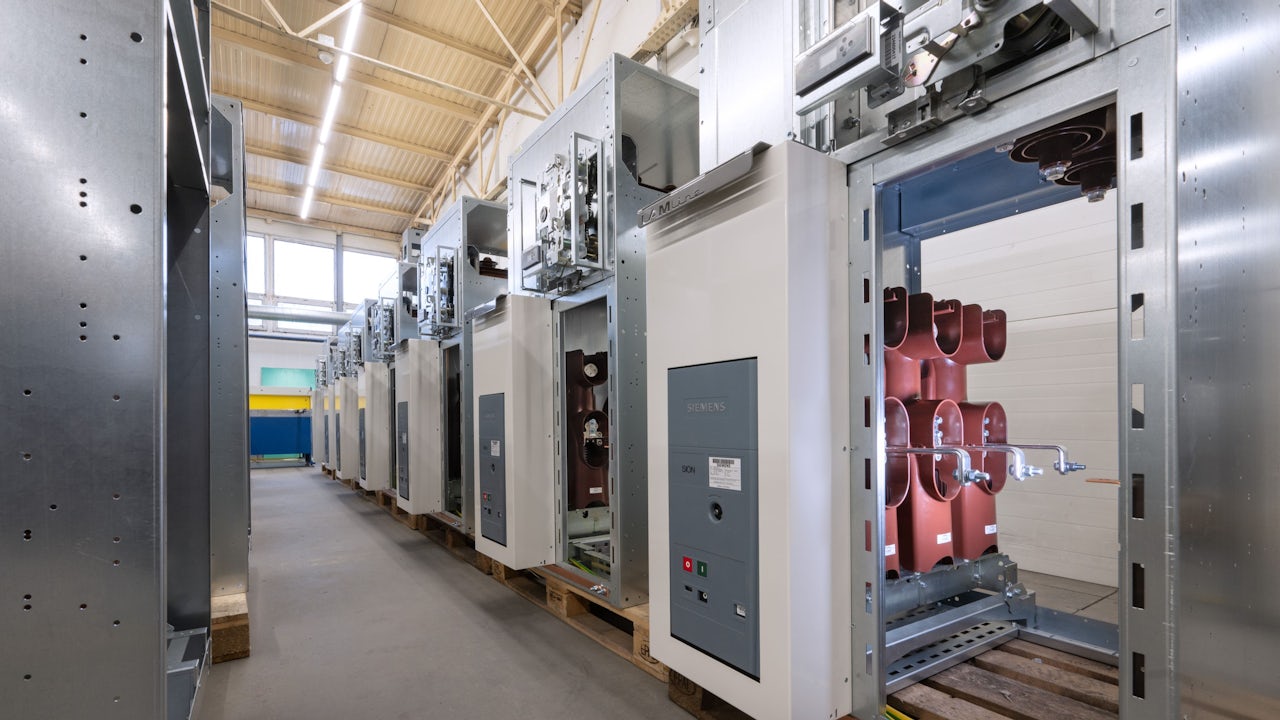 A Siemens electrical switch with a label 