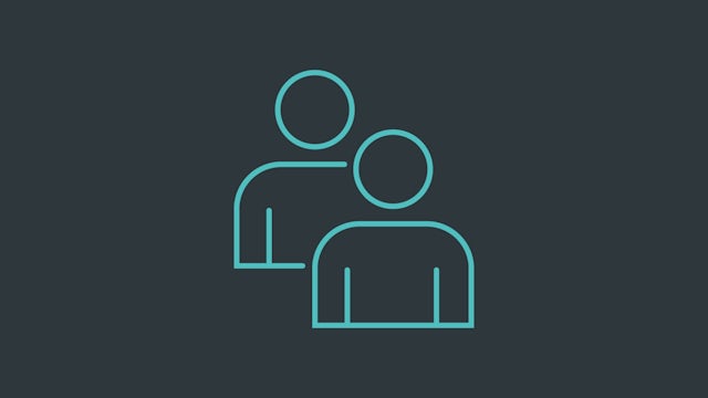 A diagram showing a community of experts collaborating and sharing knowledge. 