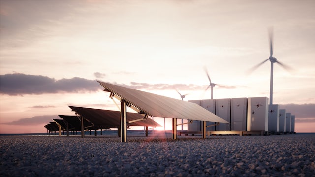 A visual representation of a lithium-ion battery with a key visual highlighting its components and structure.