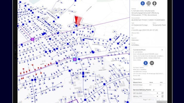 A screenshot of a grid monitoring dashboard with various data points and graphs displayed. 