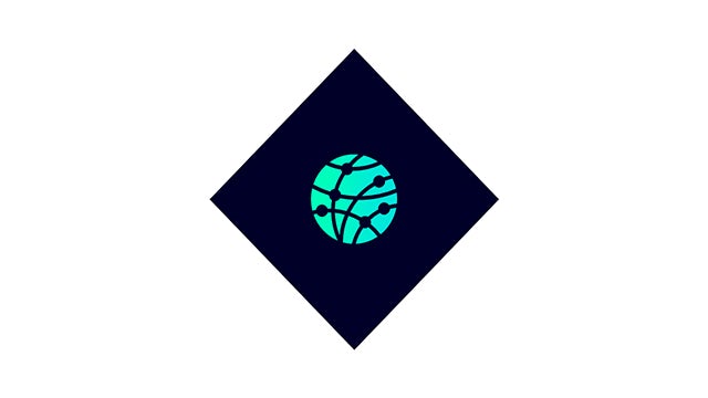 Globe icon with interconnected lines representing global network or partnerships