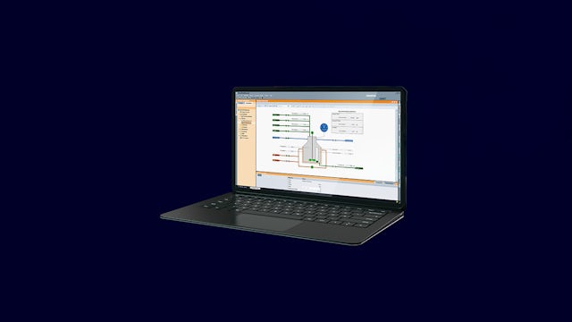 A visual simulation platform for operator training system is displayed on a computer screen.