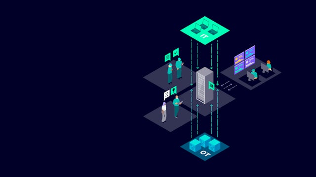 A person is standing in front of a computer screen with a graph displayed on it.