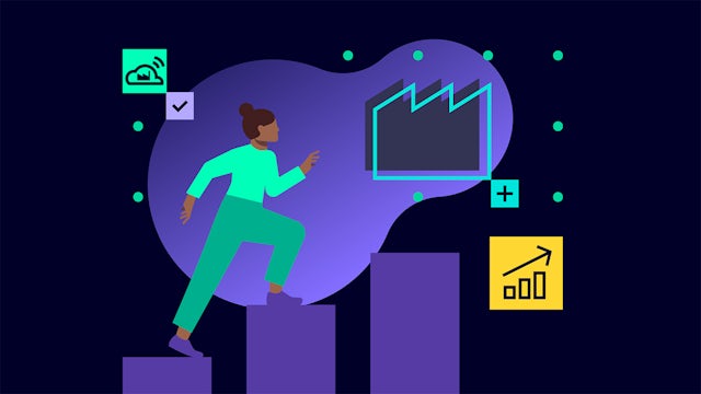 Professional business partner standing confidently before a data visualization screen displaying growth metrics.