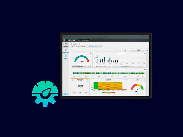 A promotional image for a performance insight product featuring a graph and a person's hand pointing at the graph.