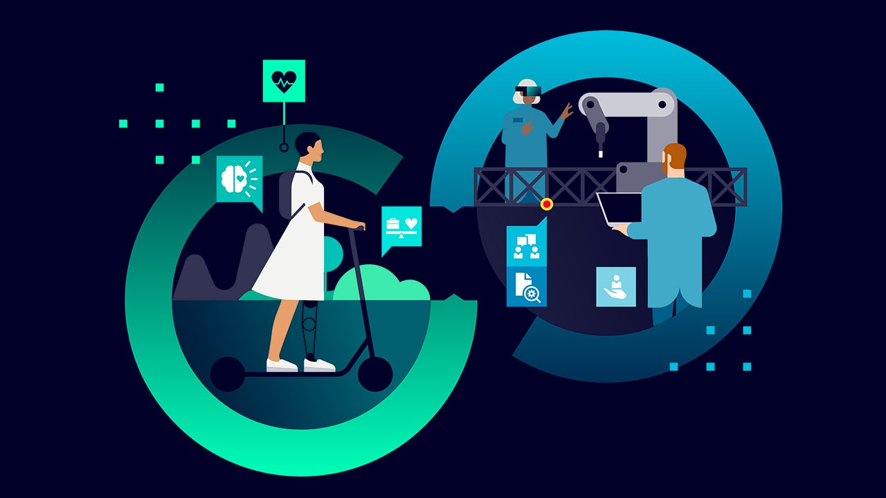 A poster with a person's silhouette and the text 