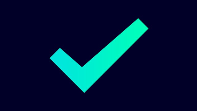 Icon of a check mark.