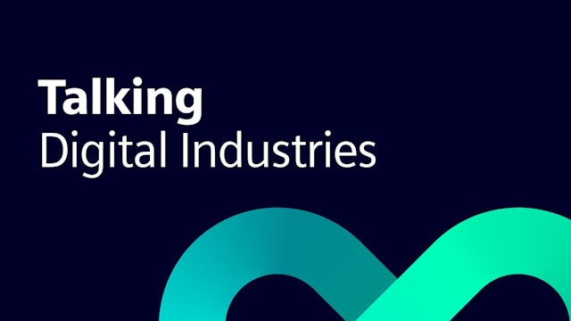 A visual representation of a podcast discussing digital industries with a deep dive into key topics. 