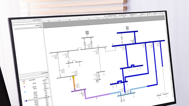 A promotional image for a product featuring a person in a blue shirt and a white background.