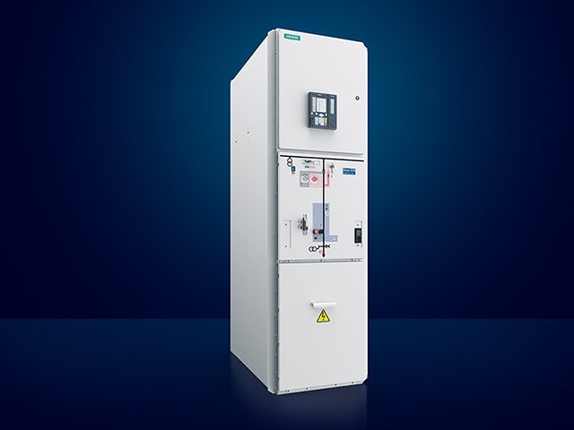 Siemens Energy Systems NxPlus C-24 Blue GIS product promo image.