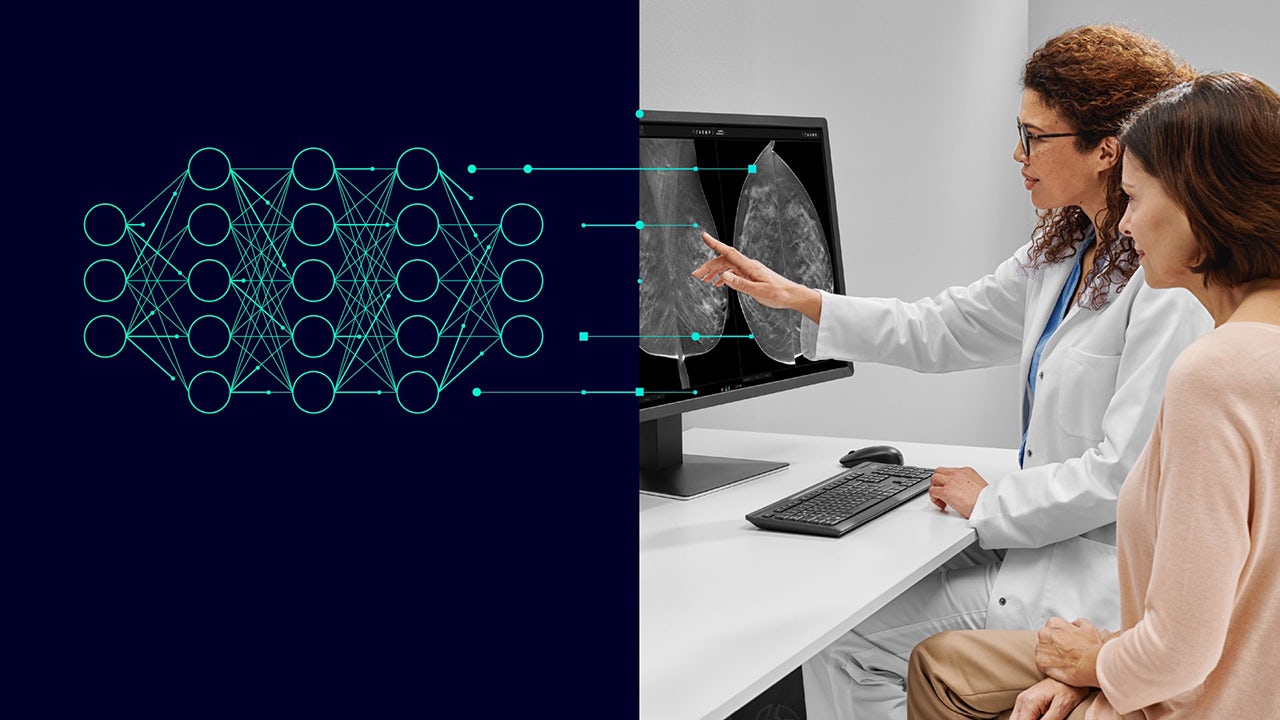 A medical device with a screen and buttons is displayed on a white background.