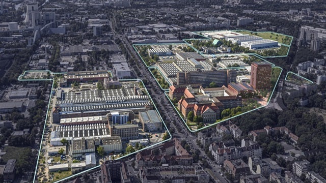 Bird's-eye view Siemensstadt Square