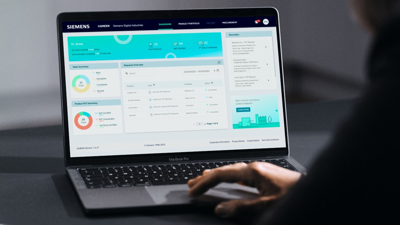 With SiGREEN it's possible to identify the carbon footprint of products and to track when and where emissions occur along the supply chain.