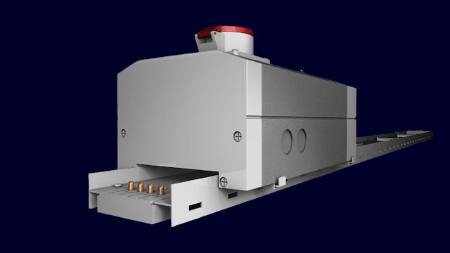 A product image of a Sivacon 8MF1 8PS BD01 trunking system, showcasing its design and features.