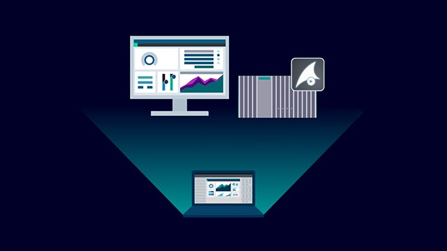 Laptop connected to Industrial Edge device running SIMATIC WinCC Unified runtime for software-defined automation.  