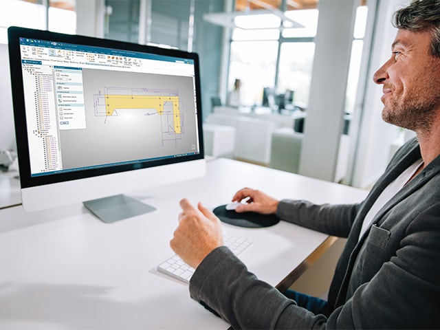 A promotional image for Solid Edge Advanced PMI software featuring a 3D model of a mechanical part.