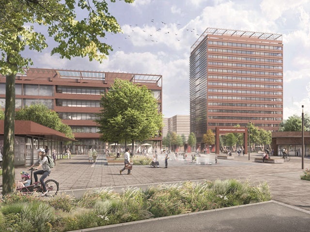 Siemensstadt Square Entrance